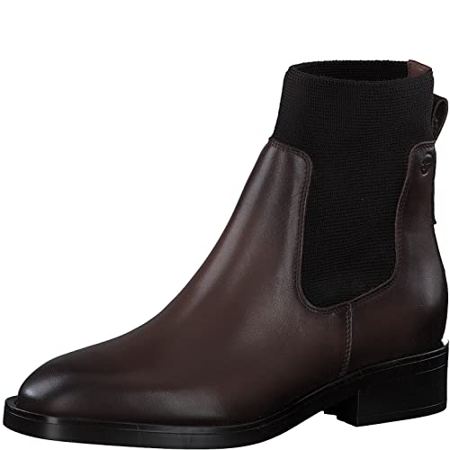 Tamaris Damen Chelsea Boots, Frauen Stiefeletten,TOUCHit-Fußbett,booties,halbstiefel,kurzstiefel,uebergangsschuhe,COGNAC,37 EU von Tamaris