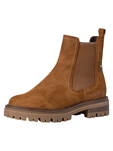 Tamaris Damen Chelsea Boots, Frauen Stiefeletten,TOUCHit-Fußbett,flach,Boots,Stiefel,Bootee,Booties,halbstiefel,Kurzstiefel,Muscat,39 EU von Tamaris