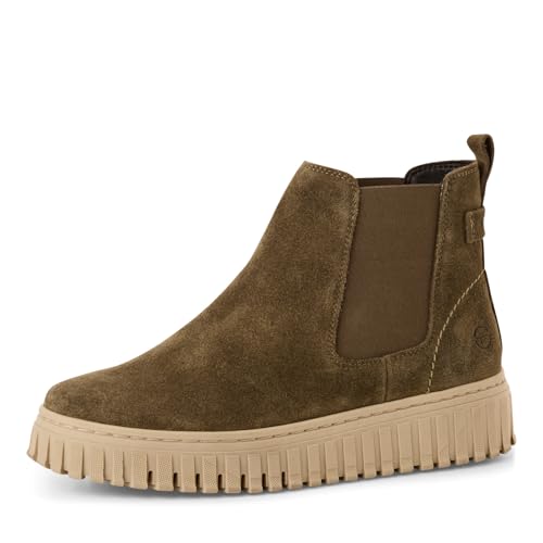 Tamaris Damen Chelsea Leder Wechselfußbett; OLIVE, EU 38 Tamaris Damen Chelsea Leder Wechselfußbett; OLIVE, EU 38 von Tamaris