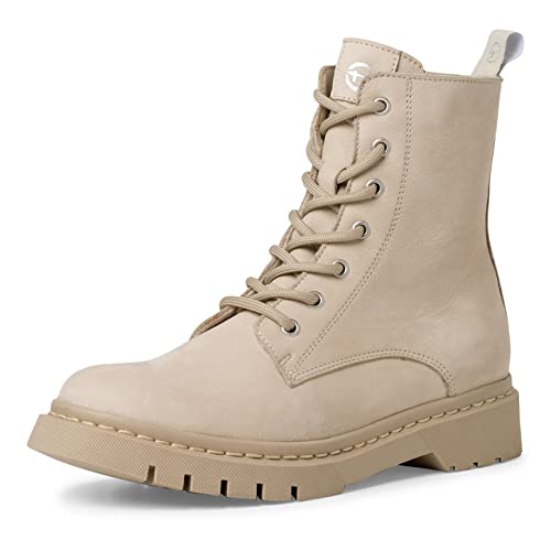 Tamaris Damen Combat Boots, Frauen Stiefeletten,Wechselfußbett,Stiefel,Bootee,Booties,halbstiefel,Kurzstiefel,Antelope,36 EU von Tamaris