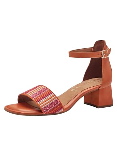 Tamaris Damen 8-88304-42 Sandale Mit Absatz, Orange, 39 EU Weit von Tamaris