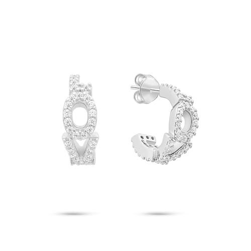 Tamaris Damen Creolen TJ-0707-E-22 aus 925 Silber in Silber von Tamaris