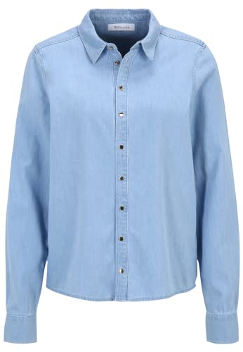 Tamaris Damen Denim shirt ARNHEIM Blau 42 von Tamaris