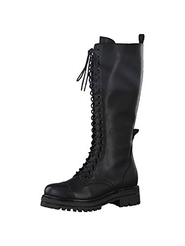 Tamaris Damen Elegante Stiefel Schnürstiefel 1-25607-25 Schwarz, Groesse:38 EU von Tamaris