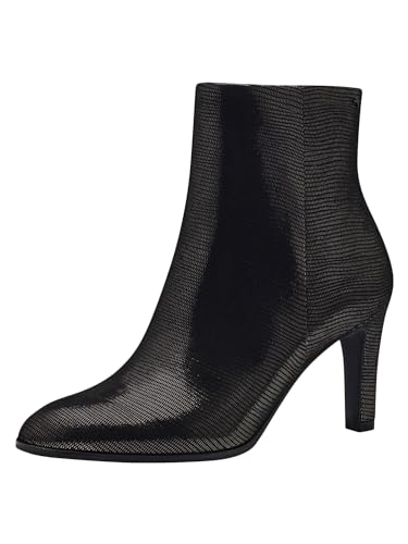 Tamaris Damen Absatzstiefelette Textil Trichterabsatz Vegan; PEWTER STRUCTURE, EU 41 von Tamaris