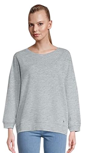 Tamaris Damen Feminines Crew Sweatshirt ASTI Grau S von Tamaris