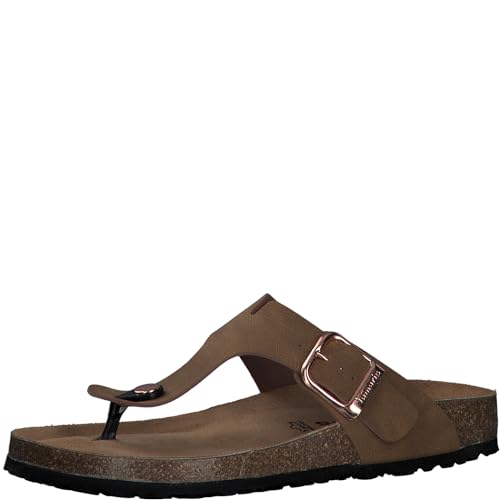 Tamaris Damen Footbed Styles; BROWN NUBUC/braun; 36 EU von Tamaris