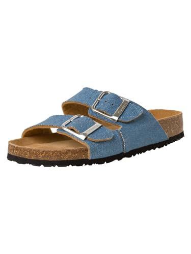 Tamaris Damen Footbed Styles Textil; DENIM/blau; 38 EU von Tamaris