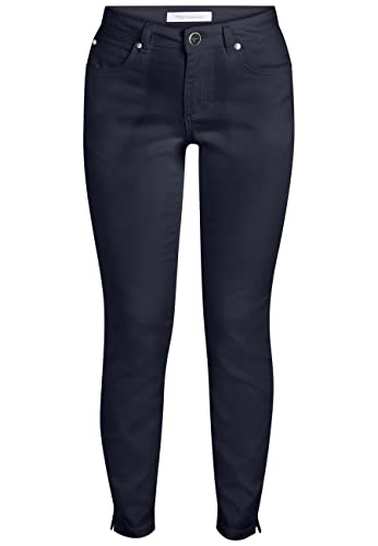 Tamaris Damen Fünf Taschen Chino Hose ARAYAT Blau 36/30 von Tamaris