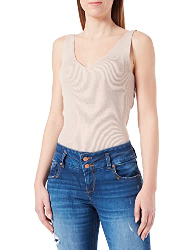 Tamaris Damen Gestricktes v-Top AMBALA Grau 44 von Tamaris