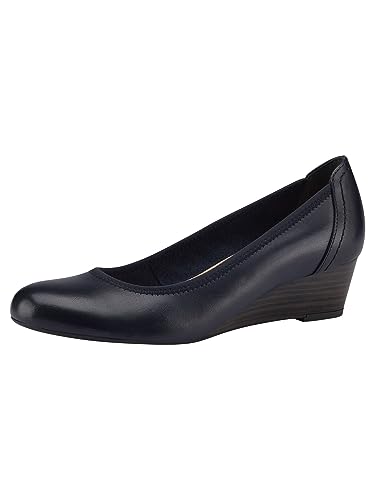 Tamaris Damen Keilpumps, Frauen Absatzschuhe,TOUCHit-Fußbett,elegant,bequem,Office,büro,Women's,Woman,Lady,Ladies,Heels,Navy,37 EU / 4 UK von Tamaris