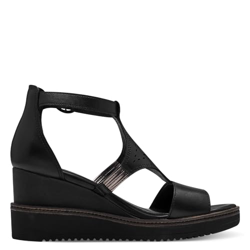Tamaris Damen Keilsandalen, Frauen Sandalen,Freizeitschuhe,offene Schuhe,Strandschuhe,Keilsandaletten,Keilabsatz,Wedge-Heel,hoch,Black,39 EU Tamaris Damen Keilsandalen, Frauen Sandalen,Freizeitschuhe,offene Schuhe,Strandschuhe,Keilsandaletten,Keilabsatz,Wedge-Heel,hoch,Black,39 EU von Tamaris