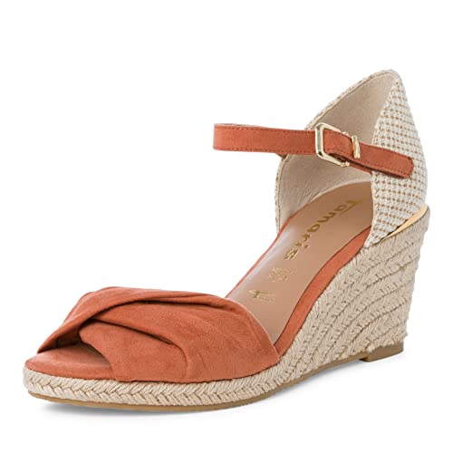 Tamaris Damen Keilsandalen, Frauen Sandaletten,TOUCHit-Fußbett,Lady,Ladies,Sommerschuhe,Freizeitschuhe,offene Schuhe,Sunrise,40 EU / 6.5 UK von Tamaris