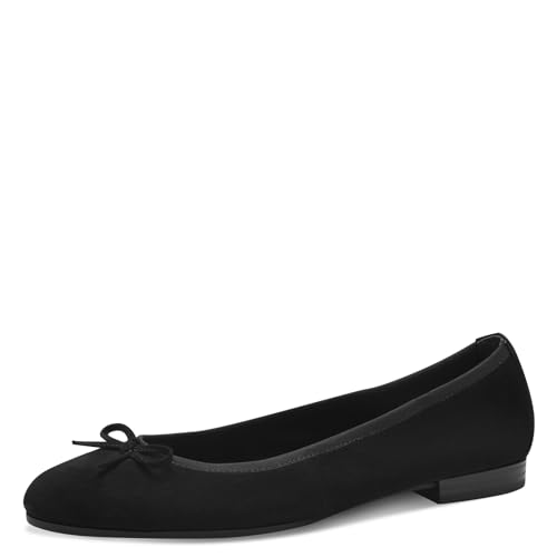 Tamaris Damen Klassische Ballerinas, Frauen Flats,Abendschuhe,Slip-ons,Freizeitschuhe,sportlich,Ballerinen,Pumps,Halbschuhe,flach,Black,38 EU von Tamaris