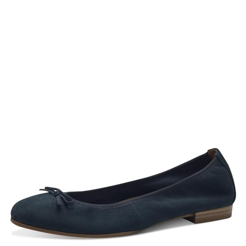 Tamaris Damen Klassische Ballerinas, Frauen Flats,Abendschuhe,Slip-ons,Freizeitschuhe,sportlich,Ballerinen,Pumps,Halbschuhe,flach,Navy,38 EU von Tamaris