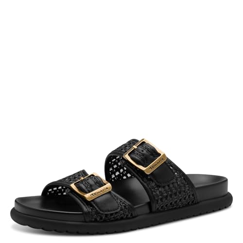 Tamaris Damen Klassische Ballerinas, Frauen Flats,Comfort Lining,TOUCHit-Fußbett,Slip-ons,klassisch elegant,Ballerinen,Black,41 EU von Tamaris