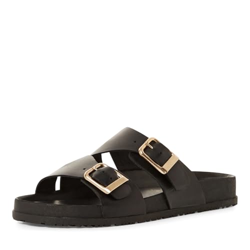 Tamaris Damen Klassische Ballerinas, Frauen Flats,Comfort Lining,TOUCHit-Fußbett,Slip-ons,klassisch elegant,Ballerinen,Black Leather,41 EU von Tamaris