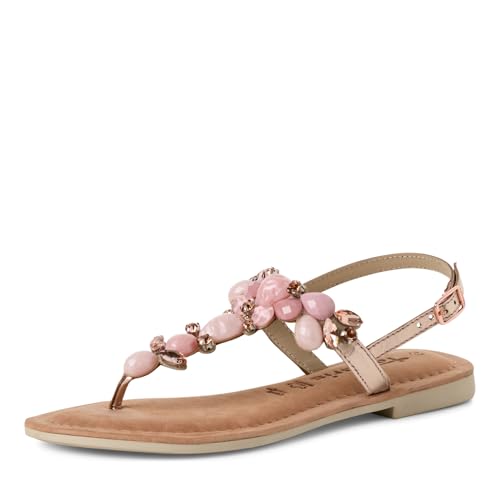 Tamaris Damen Klassische Ballerinas, Frauen Flats,Comfort Lining,TOUCHit-Fußbett,Slip-ons,klassisch elegant,Ballerinen,Rose Comb,39 EU von Tamaris