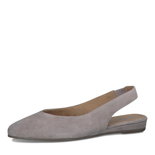Tamaris Damen Klassische Ballerinas, Frauen Flats,Comfort Lining,TOUCHit-Fußbett,Slip-ons,klassisch elegant,Ballerinen,Taupe,36 EU von Tamaris