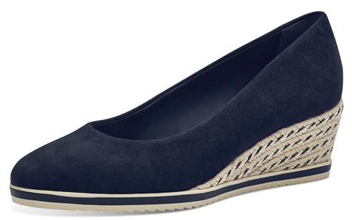 Tamaris Damen Klassische Ballerinas, Frauen Flats,Slip-ons,klassisch elegant,Ballerinen,Pumps,Halbschuhe,Sommerschuhe,Slipper,Navy,36 EU von Tamaris