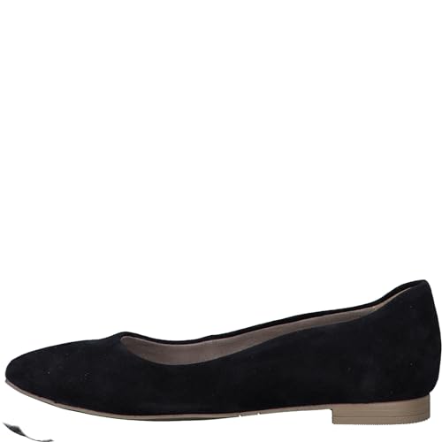 Tamaris Damen Klassische Ballerinas, Frauen Flats,Slipper,Ballerina-Schuhe,Ballett-Schuhe,Ballet-Flats,Ausgehschuhe,Abendschuhe,Navy,37 EU von Tamaris