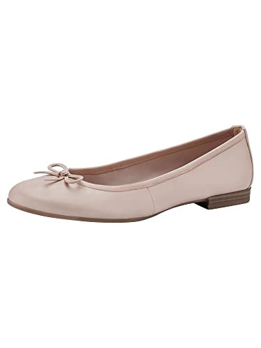 Tamaris Damen Klassische Ballerinas, Frauen Flats,TOUCHit-Fußbett,Abendschuhe,Slip-ons,klassisch elegant,Ballerinen,Pumps,flach,Powder,41 EU von Tamaris