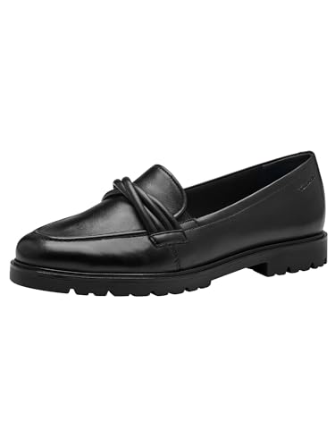 Tamaris Damen Klassische Ballerinas, Frauen Flats,TOUCHit-Fußbett,Slip-ons,klassisch elegant,Ballerinen,Pumps,Halbschuhe,Slipper,Black,37 EU von Tamaris