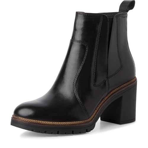 Tamaris Damen Klassische Ballerinas, Frauen Flats,TOUCHit-Fußbett,Slip-ons,klassisch elegant,Ballerinen,Pumps,Halbschuhe,Slipper,Black Leather,37 EU von Tamaris