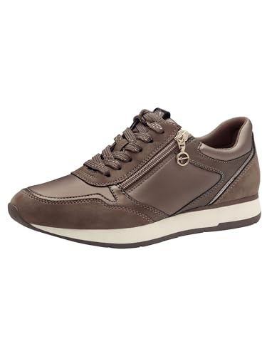 Tamaris Damen Klassische Ballerinas, Frauen Flats,TOUCHit-Fußbett,Slip-ons,klassisch elegant,Ballerinen,Pumps,Halbschuhe,Slipper,Taupe Comb,40 EU von Tamaris