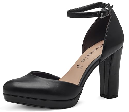 Tamaris Damen Klassische Pumps, Frauen Absatzschuhe,Abendschuhe,Court Shoes,stöckelschuhe,Absatzschuhe,high Heels,Heels,Black MATT,39 EU von Tamaris