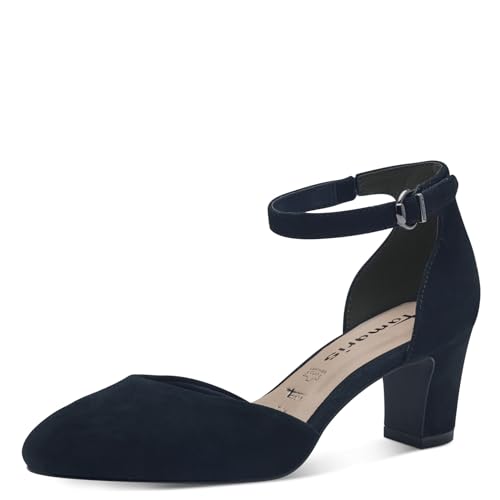 Tamaris Damen Klassische Pumps, Frauen Absatzschuhe,Court Shoes,stöckelschuhe,Absatzschuhe,high Heels,Heels,hochhackige Schuhe,Navy,37 EU von Tamaris