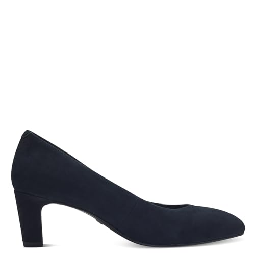 Tamaris Damen Klassische Pumps, Frauen Absatzschuhe,Court Shoes,stöckelschuhe,Absatzschuhe,high Heels,Heels,stoeckelschuhe,Navy Suede,38 EU von Tamaris