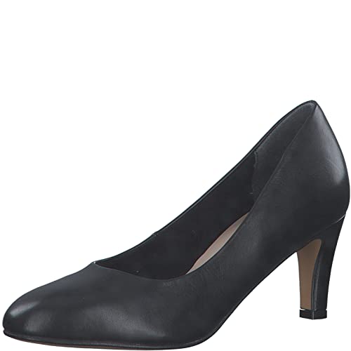 Tamaris Damen Klassische Pumps, Frauen Absatzschuhe,TOUCHit-Fußbett,Absatzschuhe,high Heels,Heels,hochhackige Schuhe,Black Leather,40 EU von Tamaris