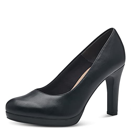 Tamaris Damen Klassische Pumps, Frauen Absatzschuhe,TOUCHit-Fußbett,Brautschuhe,festlich,elegant,edel,bequem,Absatzschuhe,Black MATT,40 EU von Tamaris