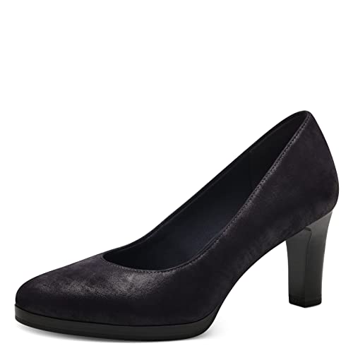 Tamaris Damen Klassische Pumps, Frauen Absatzschuhe,TOUCHit-Fußbett,bequem,Absatzschuhe,high Heels,hochhackige Schuhe,Navy Pearl,41 EU von Tamaris