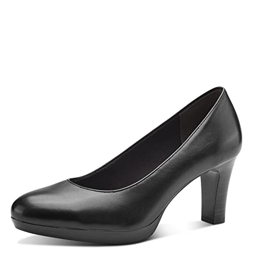 Tamaris Damen Klassische Pumps, Frauen Absatzschuhe,TOUCHit-Fußbett,elegant,Absatzschuhe,high Heels,hochhackige Schuhe,Black,42 EU von Tamaris