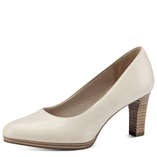 Tamaris Damen Klassische Pumps, Frauen Absatzschuhe,TOUCHit-Fußbett,stöckelschuhe,Absatzschuhe,high Heels,Heels,stoeckelschuhe,Ivory,40 EU von Tamaris