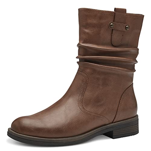 Tamaris Damen Klassische Stiefel, Frauen Stiefel,TOUCHit-Fußbett,Winterstiefel,Winterschuhe,uebergangsstiefel,uebergangsschuhe,Cognac,38 EU von Tamaris