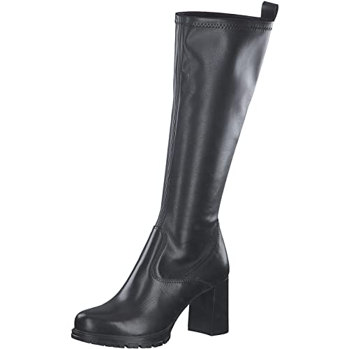 Tamaris Damen Klassische Stiefel, Frauen Stiefel,TOUCHit-Fußbett,lederstiefel,reißverschluss,Boots,Winterstiefel,Winterschuhe,Black,41 EU von Tamaris