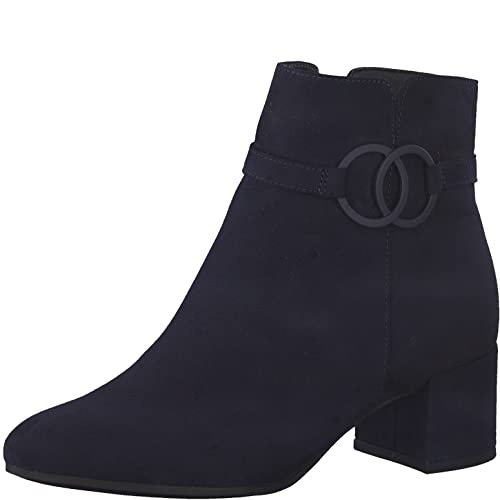 Tamaris Damen Klassische Stiefeletten, Frauen Stiefeletten,Comfort Lining,TOUCHit-Fußbett,Bootee,Booties,halbstiefel,Kurzstiefel,Navy,39 EU von Tamaris