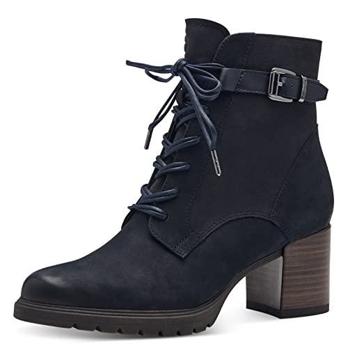 Tamaris Damen Klassische Stiefeletten, Frauen Stiefeletten,TOUCHit-Fußbett,Bootee,Booties,halbstiefel,Kurzstiefel,Navy,42 EU von Tamaris
