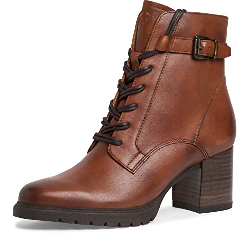 Tamaris Damen Klassische Stiefeletten, Frauen Stiefeletten,TOUCHit-Fußbett,stiefel,bootee,booties,halbstiefel,kurzstiefel,COGNAC,37 EU von Tamaris