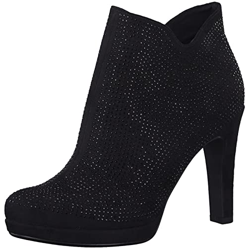 Tamaris Damen Klassische Stiefeletten, Frauen Stiefeletten,TOUCHit-Fußbett,uebergangsschuhe,uebergangsstiefel,Boots,Stiefel,Black Glam,40 EU von Tamaris