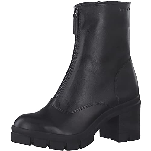 Tamaris Damen Klassische Stiefeletten, Frauen Stiefeletten,TOUCHit-Fußbett,uebergangsstiefel,hoher Absatz,Stiletto,Boots,Black MATT,39 EU von Tamaris