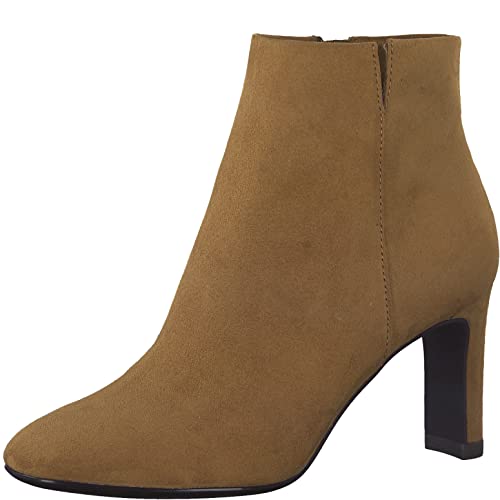 Tamaris Damen Klassische Stiefeletten, Frauen Stiefeletten,uebergangsstiefel,hoher Absatz,Stiletto,Boots,Stiefel,Bootee,Booties,Cognac,39 EU von Tamaris