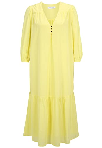 Tamaris Damen Langes chiffon Kleid ANNABA Gelb 42 von Tamaris