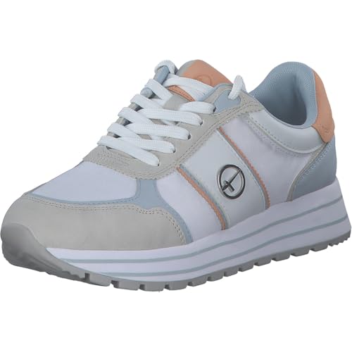 Tamaris Schnürer Damen Vegan sportlich blau,EU 41 von Tamaris