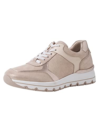 Tamaris Damen Low-Top Sneaker, Frauen Halbschuhe,Comfort Lining,Strassenschuhe,Freizeitschuhe,Turnschuhe,Laufschuhe,Champagne Comb,41 EU / 7.5 UK von Tamaris