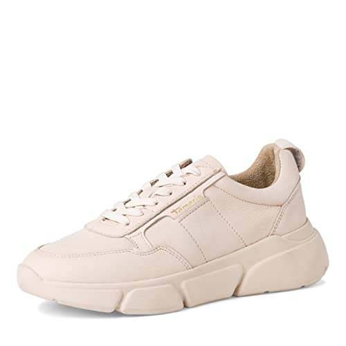 Tamaris Damen Low-Top Sneaker, Frauen Halbschuhe,Comfort Lining,TOUCHit-Fußbett,Halbschuhe,straßenschuhe,Strassenschuhe,Ivory,37 EU / 4 UK von Tamaris