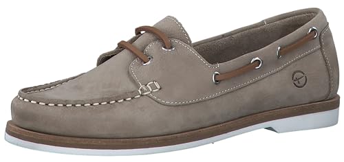 Tamaris Damen Low-Top Sneaker, Frauen Halbschuhe,Freizeitschuhe,Turnschuhe,Laufschuhe,schnürschuhe,schnürer,Business,Freizeit,Taupe,39 EU von Tamaris